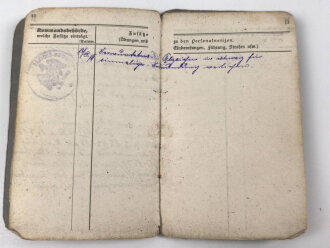 1. Weltkrieg, Militärpaß und Soldbuch eines Angehörigen zunächst Infanterie Regiment 163.. Ostfeldzug.