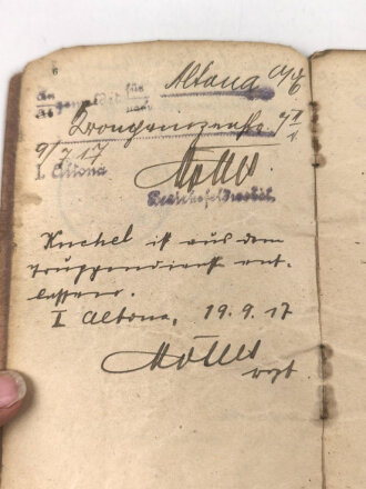 1. Weltkrieg, Militärpaß und Soldbuch eines Angehörigen zunächst Infanterie Regiment 163.. Ostfeldzug.