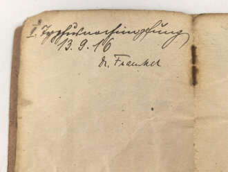 1. Weltkrieg, Militärpaß und Soldbuch eines Angehörigen zunächst Infanterie Regiment 163.. Ostfeldzug.