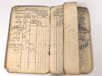 1. Weltkrieg, Militärpaß und Soldbuch eines Angehörigen zunächst Infanterie Regiment 163.. Ostfeldzug.