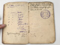 1. Weltkrieg, Militärpaß und Soldbuch eines Angehörigen zunächst Infanterie Regiment 163.. Ostfeldzug.