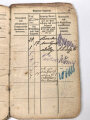 1. Weltkrieg, Militärpaß und Soldbuch eines Angehörigen zunächst Infanterie Regiment 163.. Ostfeldzug.