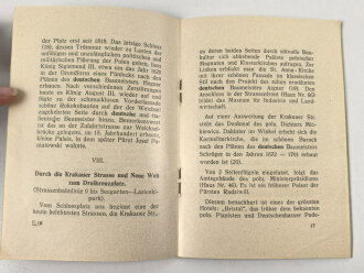 "Kurzer Führer durch Warschau" 25 Seiten, DIN A6, gebraucht