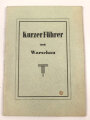 "Kurzer Führer durch Warschau" 25 Seiten, DIN A6, gebraucht