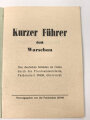 "Kurzer Führer durch Warschau" 25 Seiten, DIN A6, gebraucht
