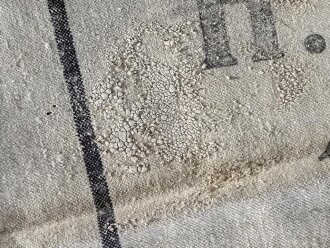 Grosser Sack für Heeresverpflegung der Wehrmacht. gebraucht, ungereinigt, datiert 1940