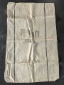 Grosser Sack für Heeresverpflegung der Wehrmacht. gebraucht, ungereinigt, datiert 1940