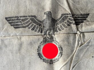 Grosser Sack für Heeresverpflegung der Wehrmacht. gebraucht, ungereinigt, datiert 1942