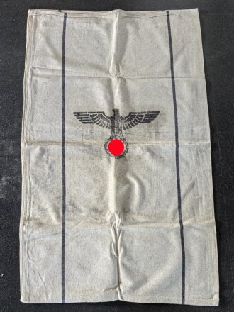 Grosser Sack für Heeresverpflegung der Wehrmacht. gebraucht, ungereinigt, datiert 1942