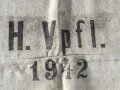 Grosser Sack für Heeresverpflegung der Wehrmacht. gebraucht, ungereinigt, datiert 1942