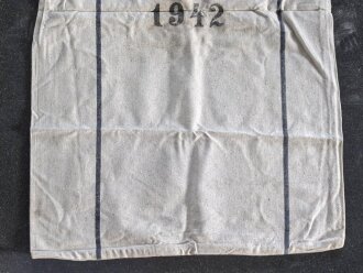 Grosser Sack für Heeresverpflegung der Wehrmacht. gebraucht, ungereinigt, datiert 1942
