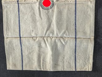 Grosser Sack für Heeresverpflegung der Wehrmacht. gebraucht, ungereinigt, datiert 1938