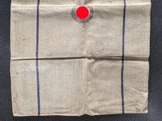 Grosser Sack für Heeresverpflegung der Wehrmacht. gebraucht, ungereinigt, datiert 1938