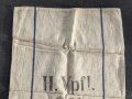 Grosser Sack für Heeresverpflegung der Wehrmacht. gebraucht, ungereinigt, datiert 1938