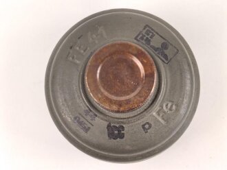Gasmaskenfilter, Filtereinsatz 41 Wehrmacht. Sehr guter Zustand, datiert 1944