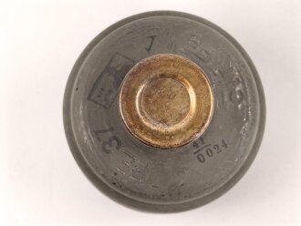 Gasmaskenfilter, Filtereinsatz 37 Wehrmacht. Sehr guter Zustand, datiert 1941
