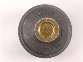 Gasmaskenfilter, Filtereinsatz 37 Wehrmacht. Sehr guter Zustand, datiert 1941