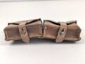 Magazintasche Wehrmacht für 2 Magazine K43 / G43. Hersteller cny 1944. Ungereinigt