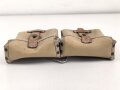Magazintasche zum K43 der Wehrmacht aus gelbem Ersatzmaterial, kein Hersteller erkennbar