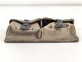 Magazintasche zum K43 der Wehrmacht aus gelbem Ersatzmaterial, kein Hersteller erkennbar
