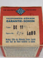 Stahlröhre Telefunken Originalverpackung DL11, leer