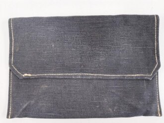 Tasche aus blauem Webleinen, Maße etwa 20 x 30cm