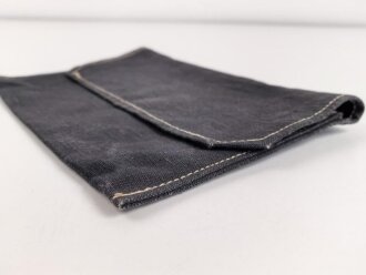 Tasche aus blauem Webleinen, Maße etwa 20 x 30cm