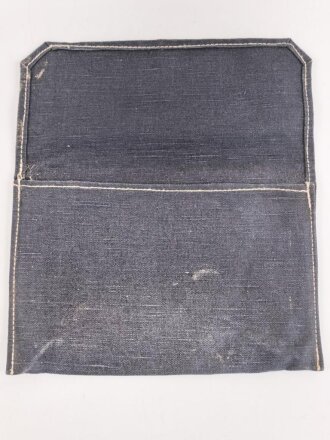 Tasche aus blauem Webleinen, Maße etwa 20 x 30cm