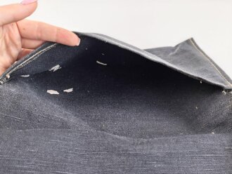 Tasche aus blauem Webleinen, Maße etwa 20 x 30cm