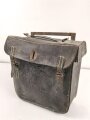 Motorrad Packtasche Wehrmacht. Ausführung in Leder, ungereinigtes Stück