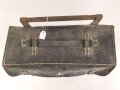 Motorrad Packtasche Wehrmacht. Ausführung in Leder, ungereinigtes Stück