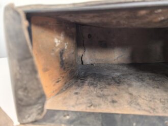 Motorrad Packtasche Wehrmacht. Ausführung in Leder, ungereinigtes Stück