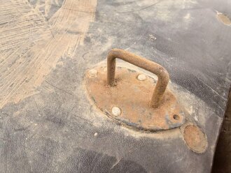 Motorrad Packtasche Wehrmacht. Ausführung in Leder, ungereinigtes Stück