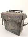 Motorrad Packtasche Wehrmacht. Ausführung in Leder, ungereinigtes Stück