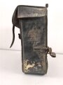 Motorrad Packtasche Wehrmacht. Ausführung in Leder, ungereinigtes Stück