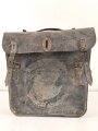 Motorrad Packtasche Wehrmacht. Ausführung in Leder, ungereinigtes Stück