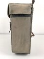 Motorrad Packtasche Wehrmacht. Ausführung in Ersatzmaterial. Originallack, ungereinigtes Stück