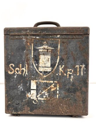 Motorrad Packtasche Wehrmacht. Ausführung in Blech....