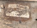 Transportkasten Wehrmacht mit taktischem Zeichen. Maße etwa 33 x 43 x 16cm, ungereinigt, Originallack