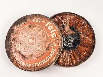 Scho-ka-kola Dose Wehrmacht Packung 1941, ungereinigtes...