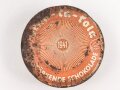 Scho-ka-kola Dose Wehrmacht Packung 1941, ungereinigtes Stück, halber Inhalt der Dose im Boden