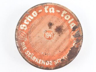 Scho-ka-kola Dose Wehrmacht Packung 1941, ungereinigtes...