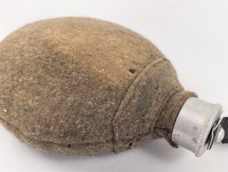Feldflasche Wehrmacht, Ausführung 1 Liter, unvollständig, defekt