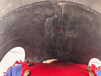 Frankreich ? Kinderuniform auf älterer Figur, Höhe des Kürass etwa 32cm