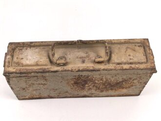 Gurtkasten Wehrmacht für Maschinengewehr Gurt. Originallack, ungereinigtes Stück