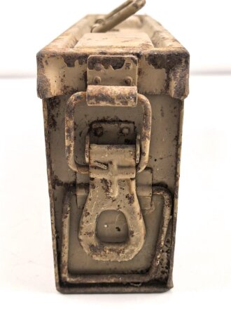 Gurtkasten Wehrmacht für Maschinengewehr Gurt. Originallack, ungereinigtes Stück