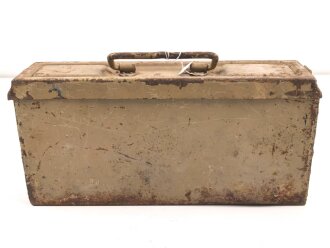 Gurtkasten Wehrmacht für Maschinengewehr Gurt. Originallack, ungereinigtes Stück