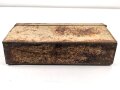 Gurtkasten Wehrmacht für Maschinengewehr Gurt. Originallack, ungereinigtes Stück