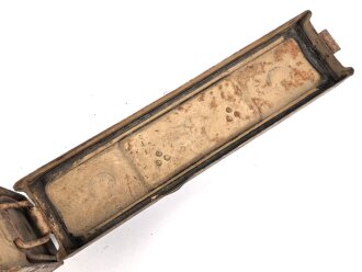 Gurtkasten Wehrmacht für Maschinengewehr Gurt. Originallack, ungereinigtes Stück