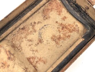 Gurtkasten Wehrmacht für Maschinengewehr Gurt. Originallack, ungereinigtes Stück